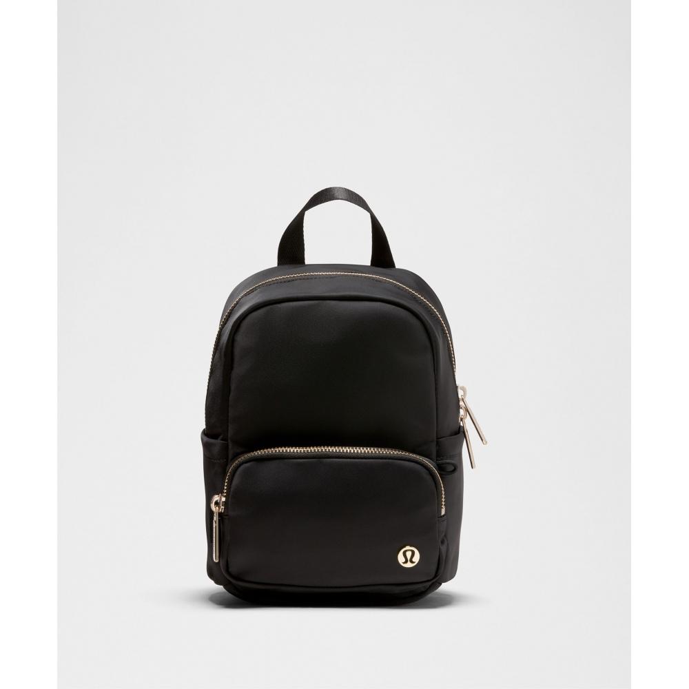 Lululemon Everywhere Backpack Mini 4L *Metal Hardware Blk Ggre Gold