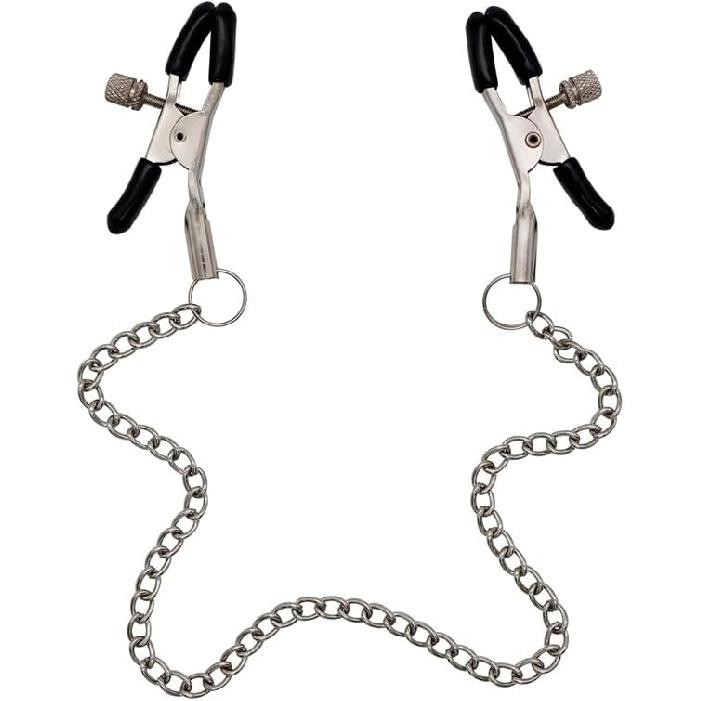Adult Nipple Clamps Adjustable Metal Clips, Compact Bondage Accessory for Couples Private Use, Lightweight 0.71 oz