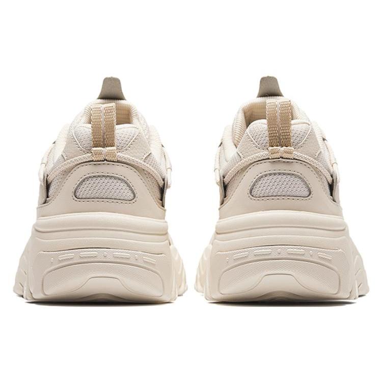 Anta Starry Sea Slip Resistant Abrasion Resistant Breathable Low top Casual Shoes Men's Beige 912348839-3