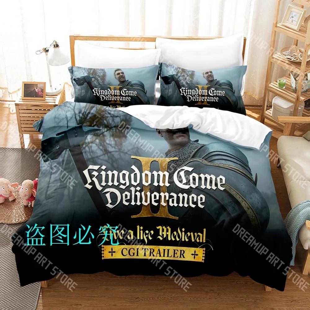 Hot Kingdom Come_ Deliverance II Bedding Set Single Twin Full Queen King Size Bed Set Adult Kids Bedroom Duvetcover Sets