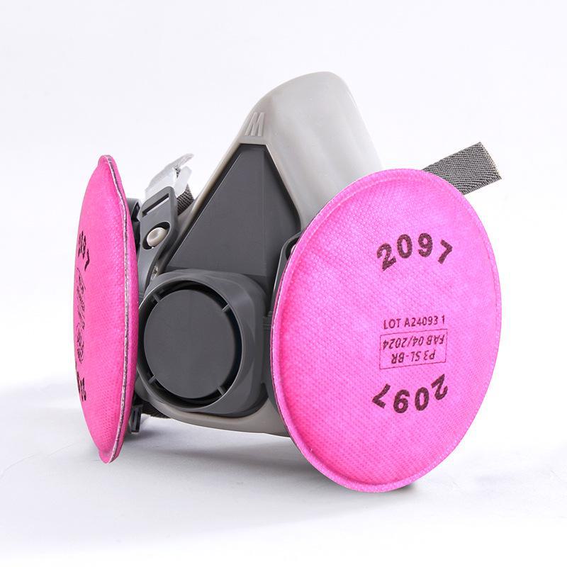 Puda 410 Industrial Gas Mask - Anti-Organic Vapor, Chemical, Spray Paint, and Dust Protection (6200 Model)