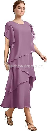 Women's Summer New Loose Chiffon Irregular Fashion Casual Dress