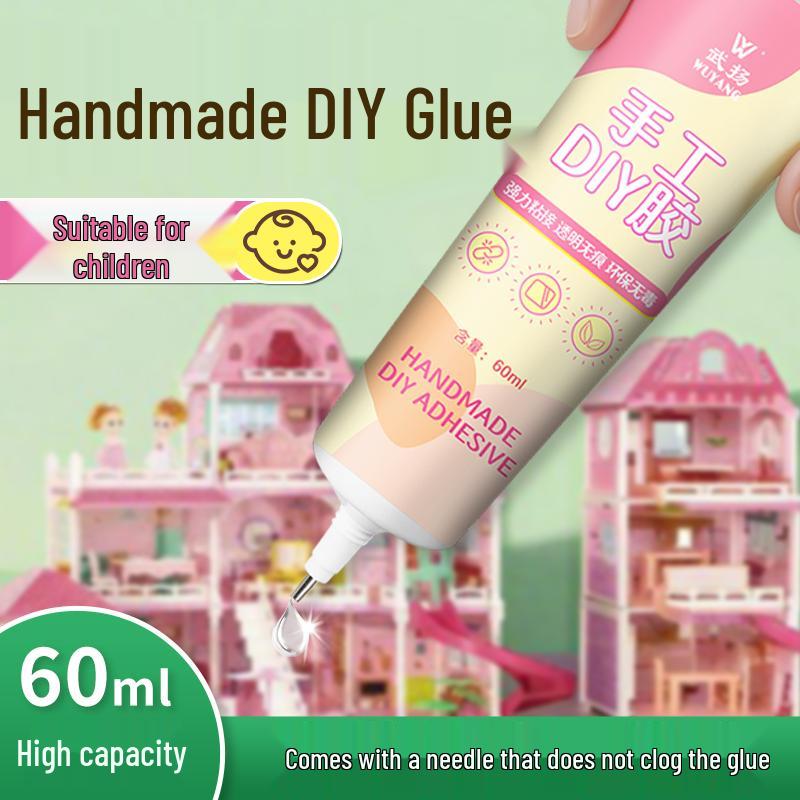 White Latex DIY Craft Glue for Children - Ideal for Wood, Paper, Fabric, and Stationery