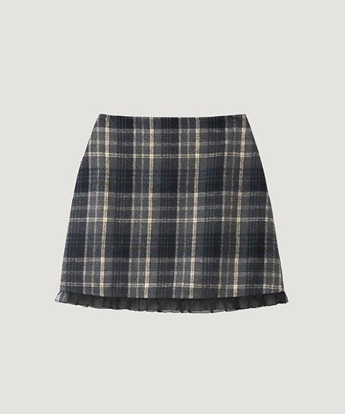 Diaeni Charlotte Check Mini Skirt