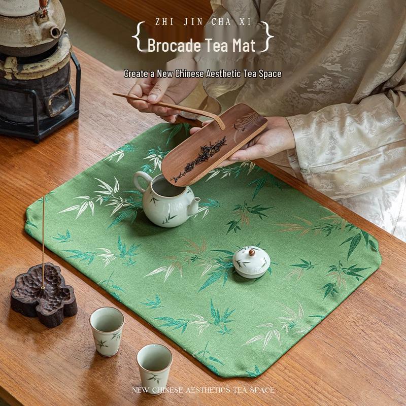 

Высококачественная водонепроницаемая бамбуковая подставка для чайного столика - Зеленая Дзен-подставка Window Shape 35*45cm