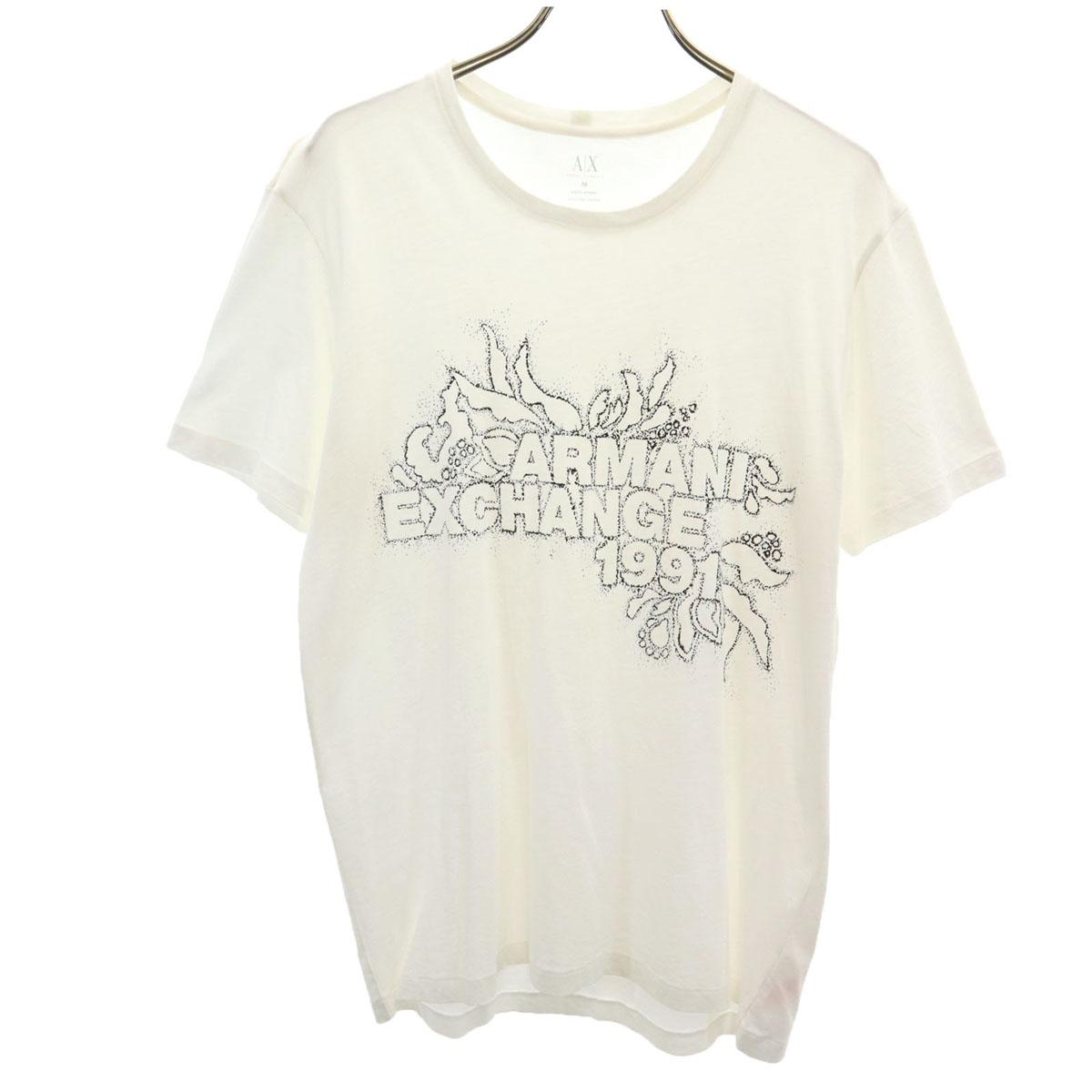

ARMANI EXCHANGE Short sleeve T-shirt M white Men s Used