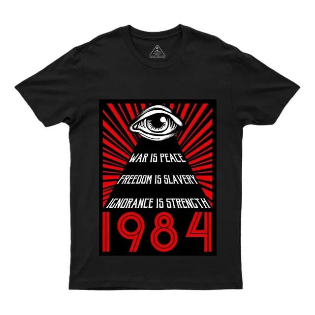 Geek 1984 Orwell Science Funny Tee, Camisetas Estampadas Par L