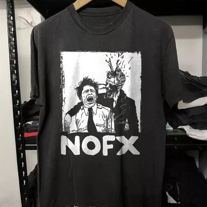 NOFX Zombie Politician Funny Skate Punk Rock Band Graphic Tee