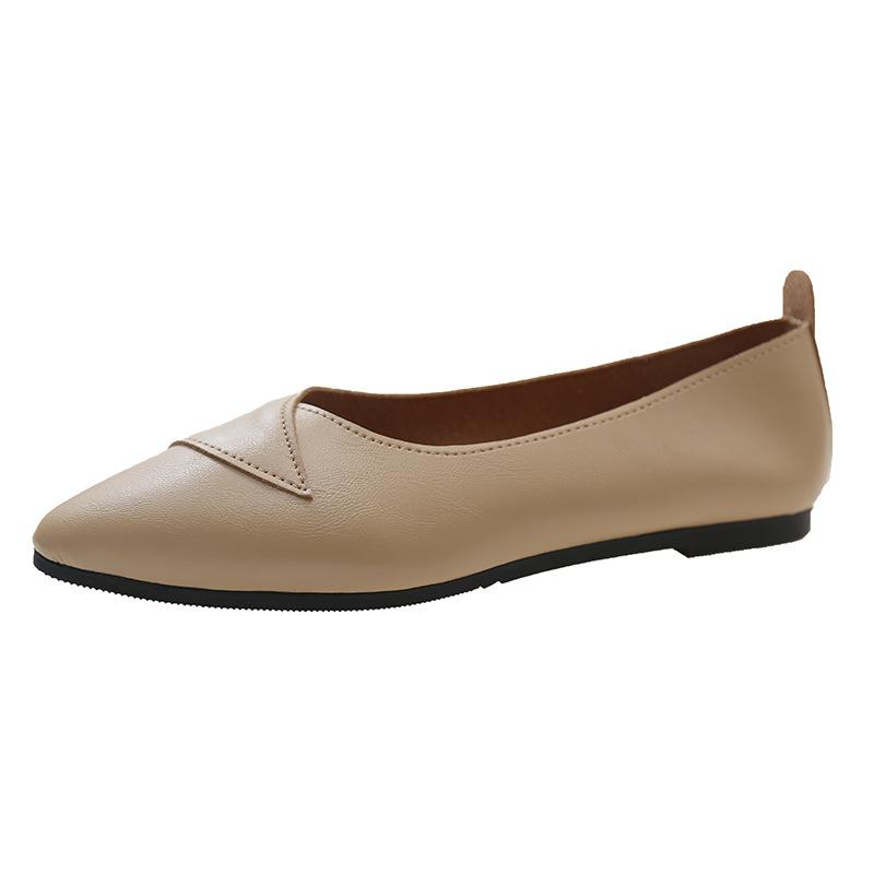 Spring and summer new fashion pointed shallow mouth single shoes flat comfortable casual Doudou shoes one pedal single shoes