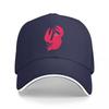 Crawfish Logo Black Baseball Cap with Pink Embroidered Design Adjustable Fit for Outdoor Activities and Casual Wear