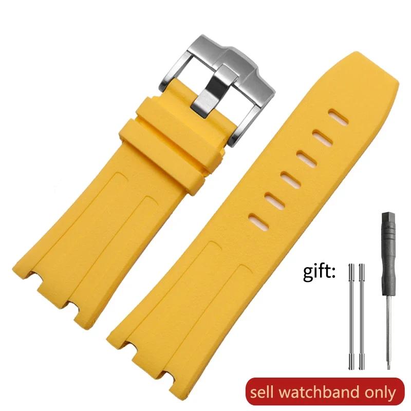 Watch Band Silicone Men's 28mm for AP Audemars and Piguet Royal Oak Offshore 15400 15703 26471 26474 15703 15706 Watch Strap