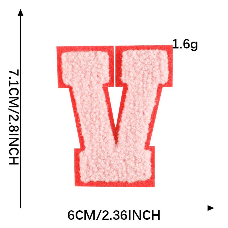 Diy Patch Sticker Letter Towel Embroidery Cloth Sticker Multi-Color Cloth Label Clothing Accessories Badge Embroidery Sticker