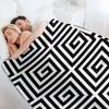 Greek Key Pattern 122 Black and White Throw Blanket Large Blankets For Bed Luxury St Blankets and Throws Blankets