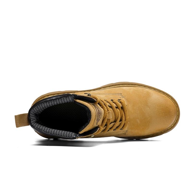 Pánské vysoké boty na volný čas Ručně vyráběné plyšové boty Ležérní boty Podzimní a zimní boty