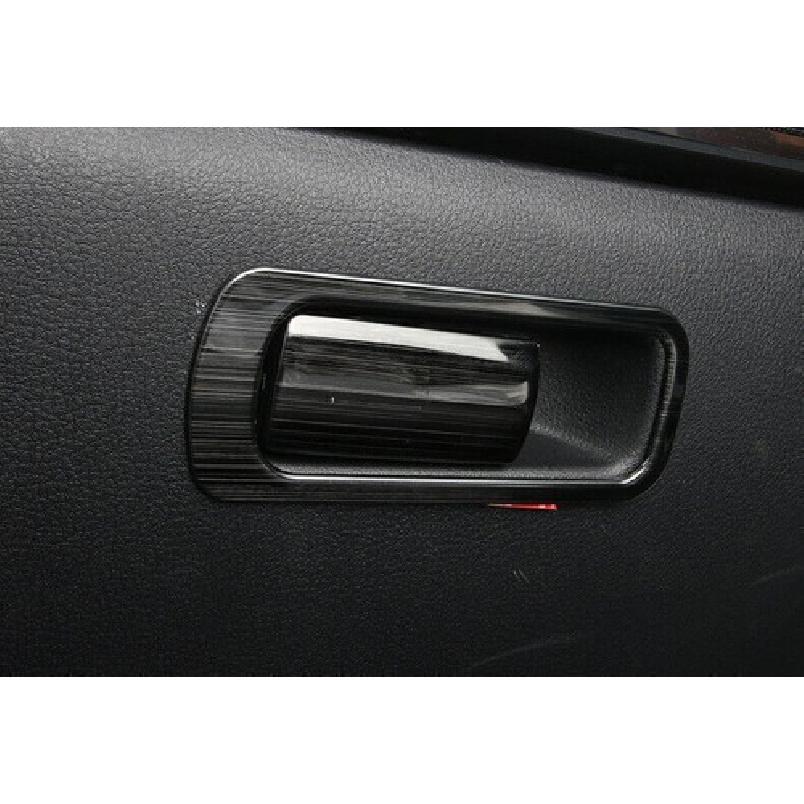 For Mazda 3 Axela 2019-2024 Black Titanium Co-Pilot Storage Box Handle Cover 2PC