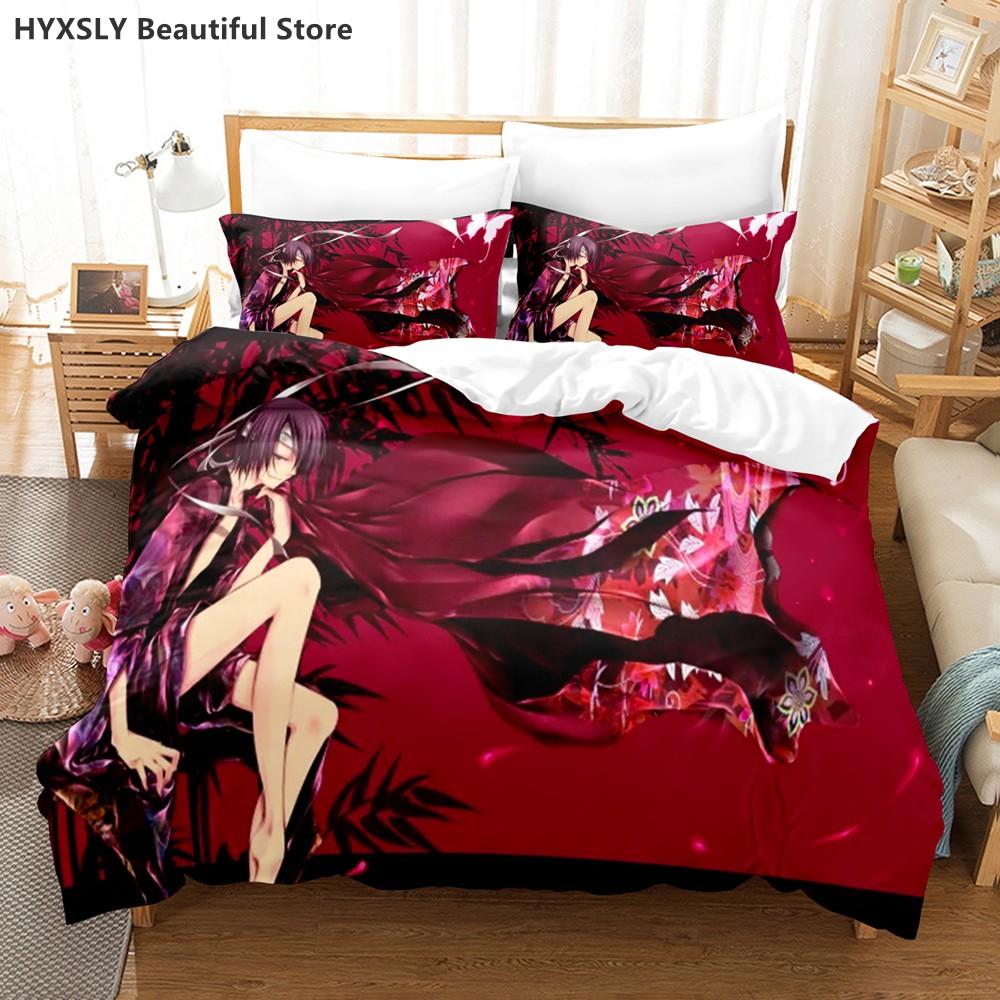 Gintama Ložní souprava Povlak na přikrývku Povlaky na polštáře Pro dospělé Děti Jednolůžko Dvoulůžko Plná Queen King Děti Dospívající Sakata Gintoki Ložní prádlo