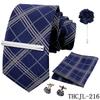 Men'S Business Dress Tie 5-Piece Groom Best Man Dress Accessories Gaowei Dense Jacquard Tie Worker
