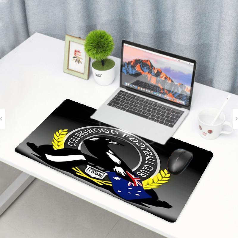 Collingwood Magpies Print Mouse Pad, Anti‑Slip Desktop keyboard Mat, for PC Laptop Gaming Working Daily Use, Cool Festival Surprise Gift