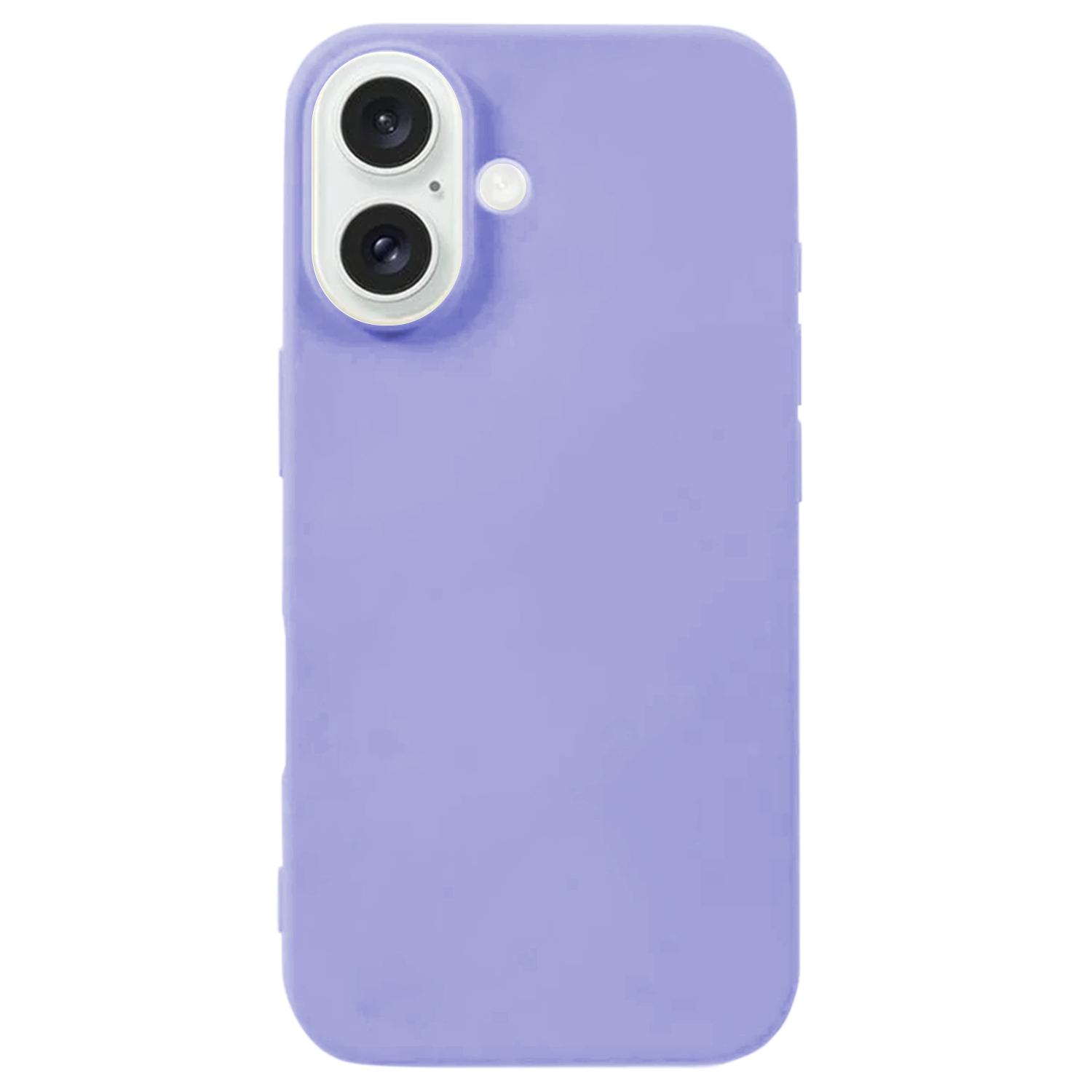 KALEBOL KLB-YTGJ001 For iPhone 16 Case Solid Color Liquid Silicone+PC Phone Cover L
