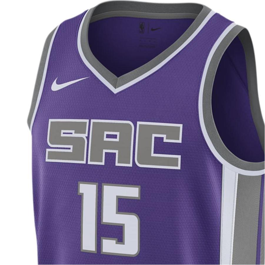 Nike Débardeur de basket-ball imprimé version fan Swingman limitée équipe NBA pour homme, hauts violet 864507-519