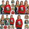 Luxuriously Soft Women Christmas Sweater Santa Claus Cat Dog Xmas Jumper Top