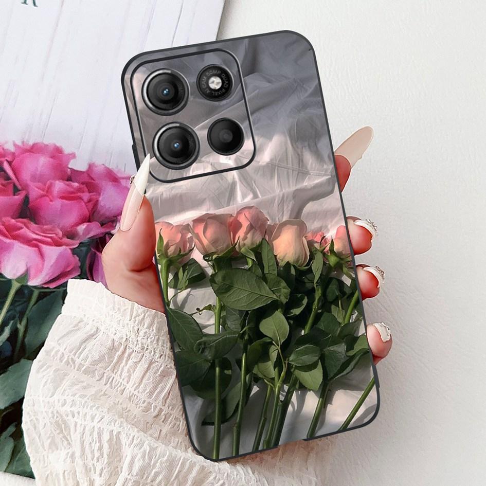 Silicone Case For Motorola Moto G15 G75 2024 Cover Cute Panda Lion Shockproof TPU Phone Cases For MotoG15 MotoG75 G 75 G 15 Etui