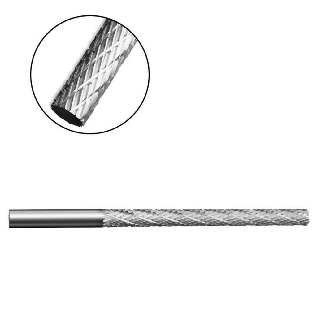 High Speed Steel Rotary File Burrs 6mm Shank Grinding Head for Woodworking Metal Carving Electric Milling Cutter