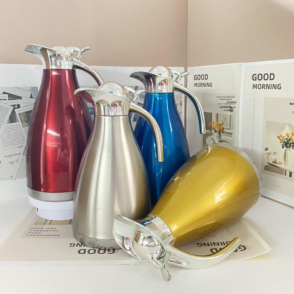 European Style Double-Layer Stainless Steel Vacuum Thermos - Hotel & Restaurant Tea/Warming Kettle