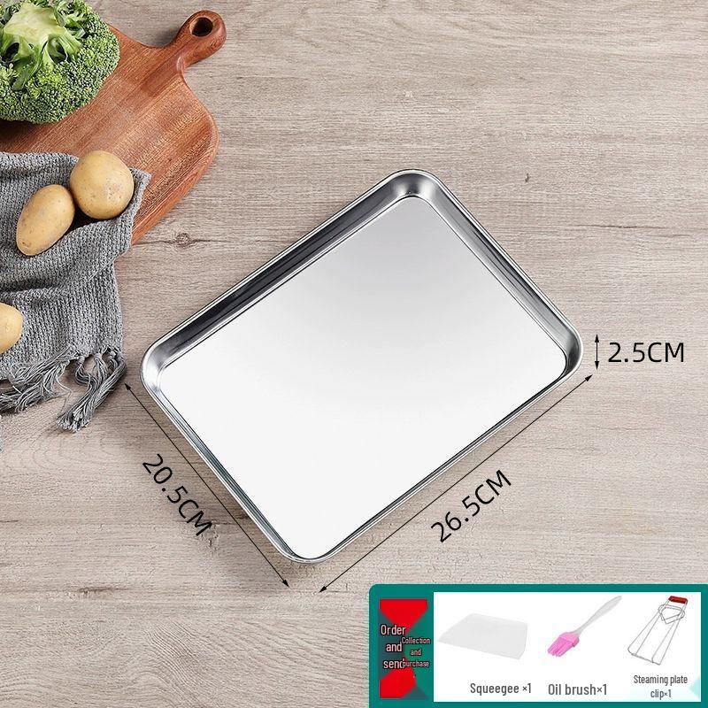 Stainless Steel Chee Cheong Fun Steaming Plate Set