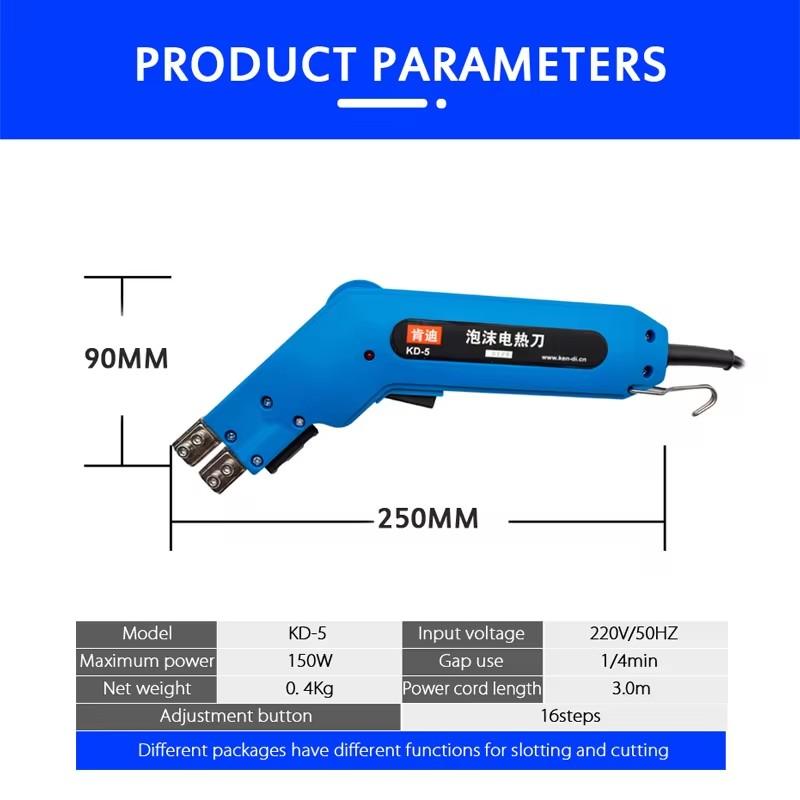 Electric Hot Cutting Knife 220V Slotted Electrothermal Cutter Foam Carving Knife Foam cutting Tools for Foam Pearl Cotton Sponge