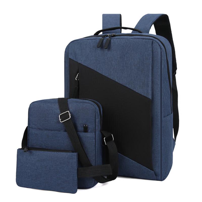 Men's Lightweight Laptop & Travel Backpack 3-Piece Set