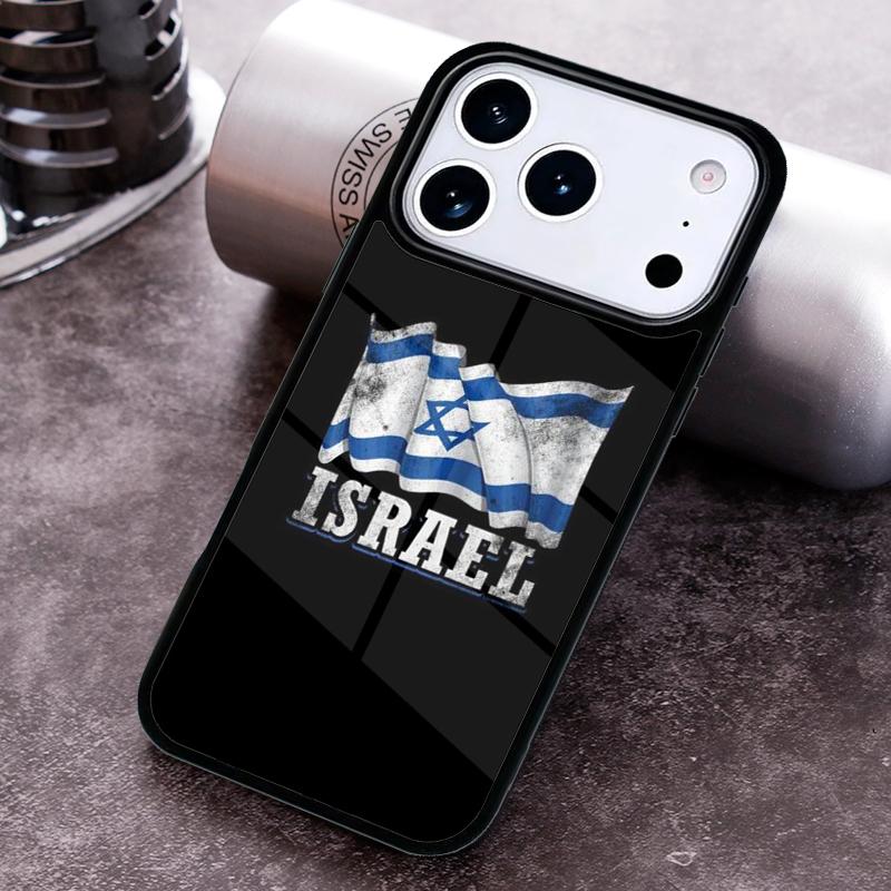 I=srael Flag Phone Case for iPhone 17 16 15 Pro Max Air 14 13 12 11 Plus Shockproof Cover