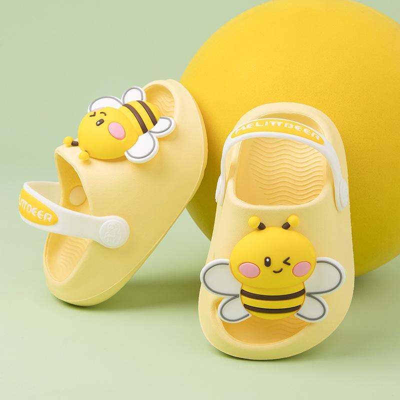 Cartoon Breathable Boys and Girls Shoes, Beach Sandals 130 жёлтый