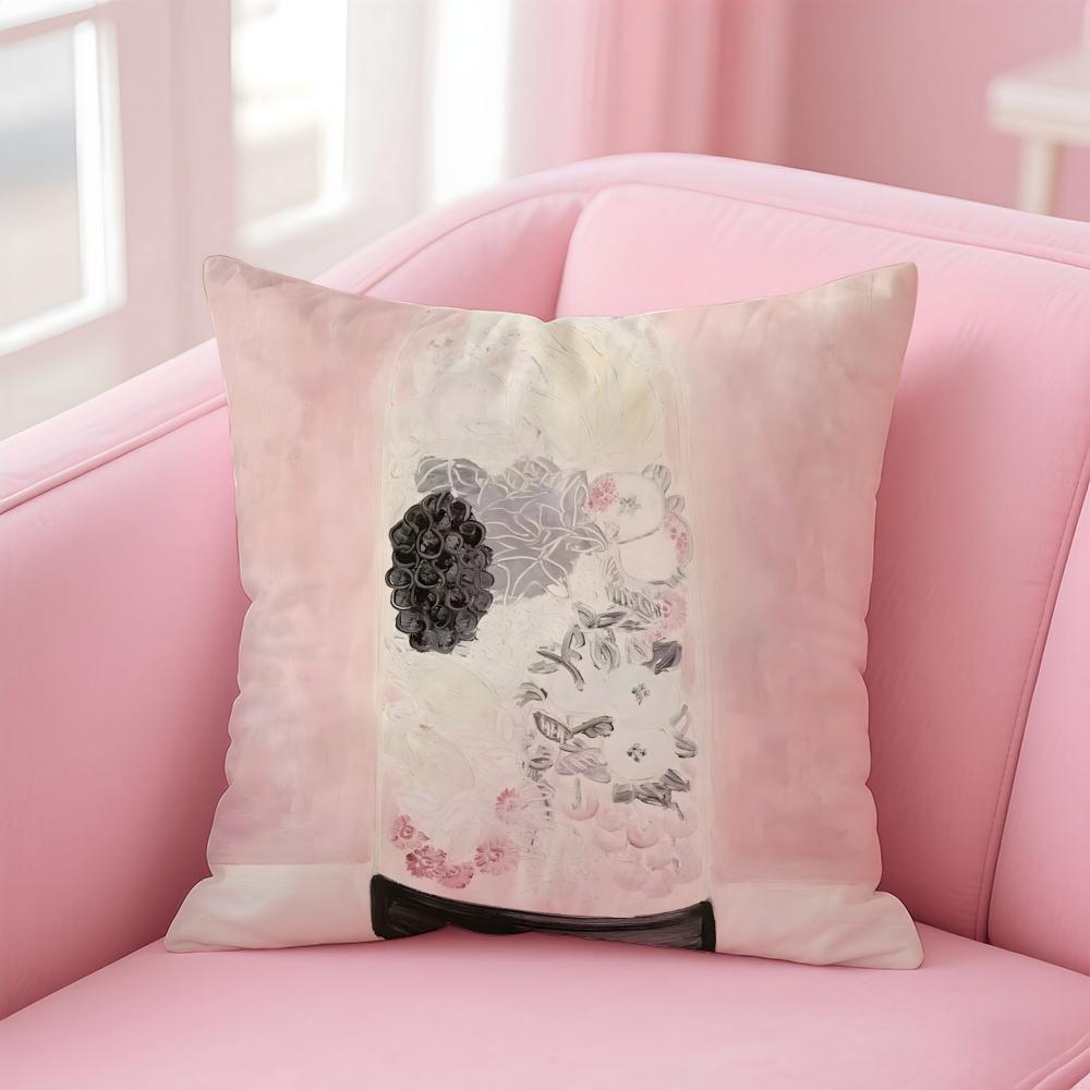 elegant shape ART SSanyu Cushion Cover Pillow Case Soft Skin Friendly Fabric Comfort  Concealed Zipper