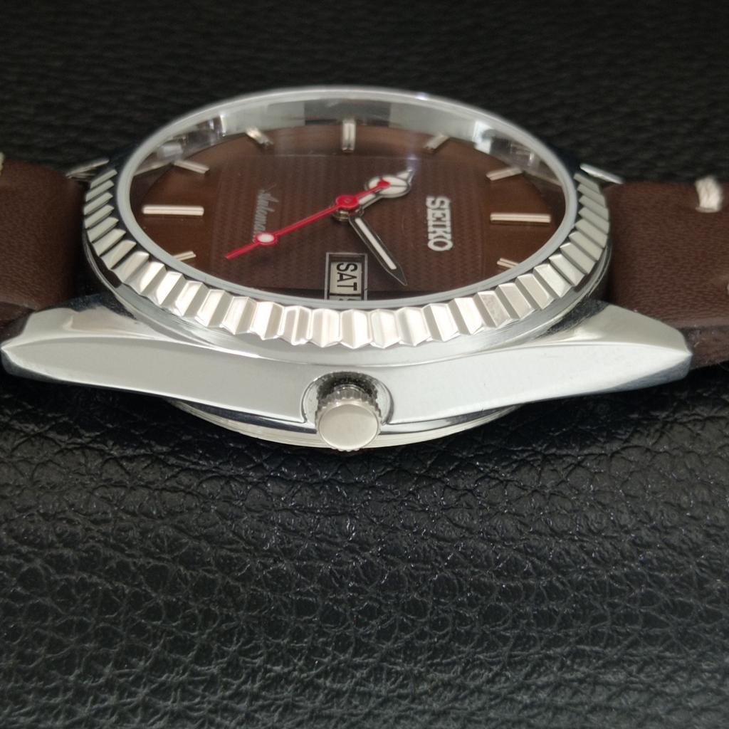 JAPAN VINTAGE REFURBISHED SEIKO AUTOMATIC 6309A MENS BROWN DIAL WATCH A443178-1