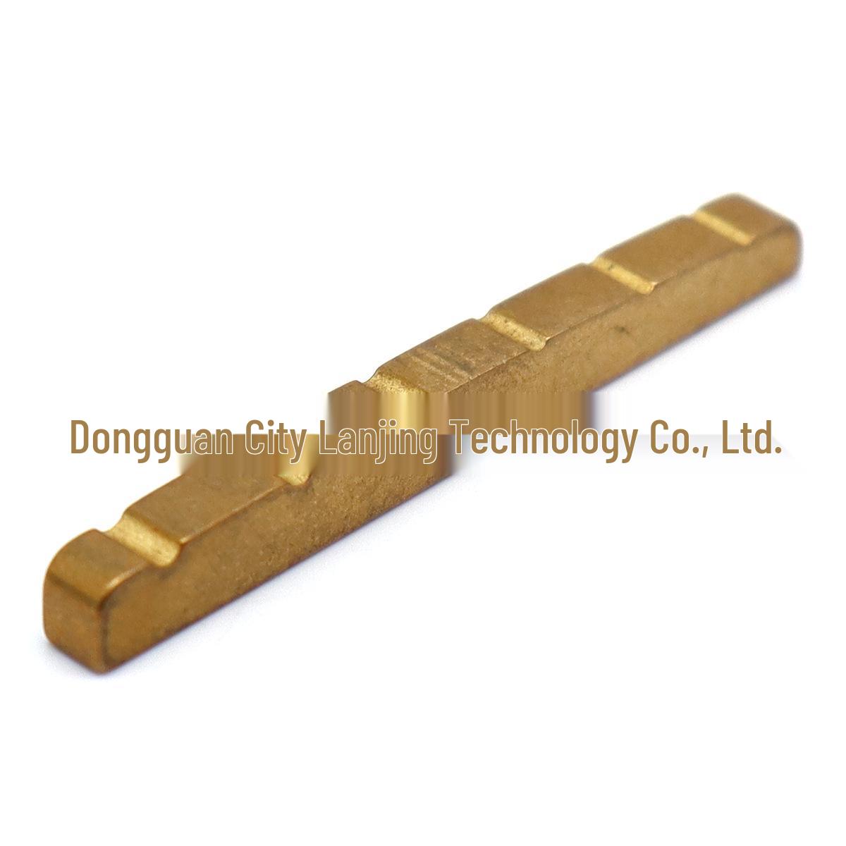 Electric Guitar Brass Nut Bridge Saddle, Six-String 42mm Copper Top Nut, Guitar Accessories