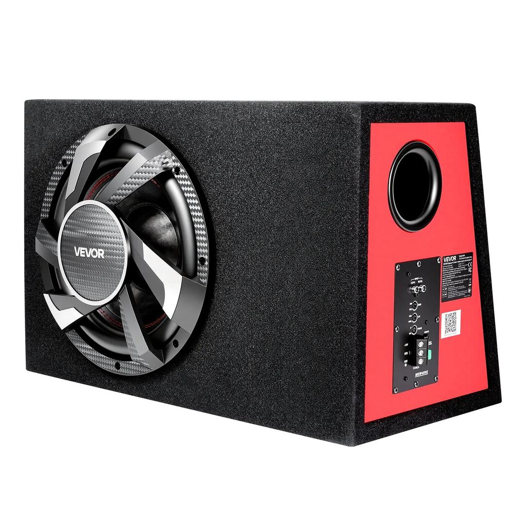 VEVOR Subwoofer Bass Package, 305mm, 245W RMS, Complete Car Audio Subwoofer and Amp Package, with Loaded Enclosure, Built-in Amplifier