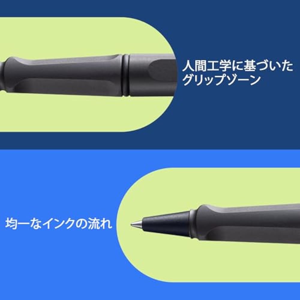 LAMY (Ramy) Safari Umbra (Umbra) Rollerball Pen - Ergonomic Grip Line Width M - Comfortable for L...