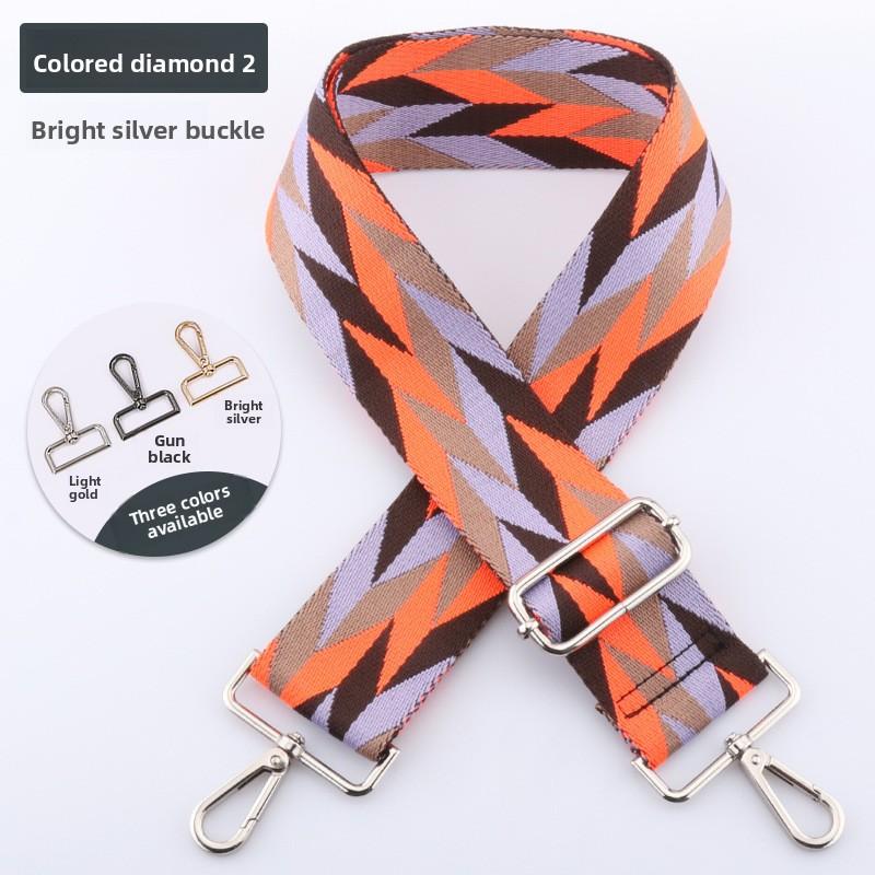 Nuevos Accesorios para Bolsos Bolso de Mujer Hombro Único Diagonal Ajustable Correa Larga de Hombro de Repuesto Correa para Bolso Color Diamante