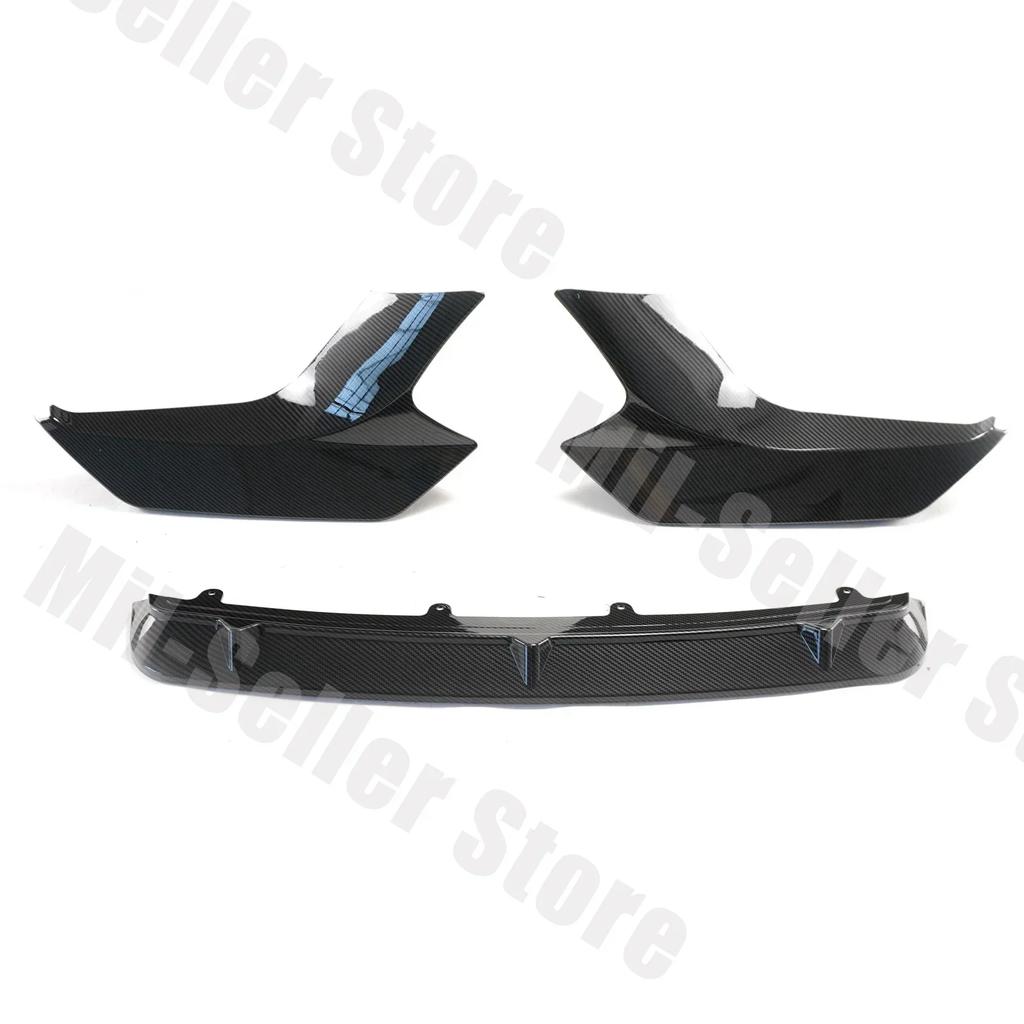 For BMW F87 M2 Competition 2016 2017 2018 2019 2020 Front Bumper Lip Car Accessories Spoiler Splitter Body Kit Glossy Black