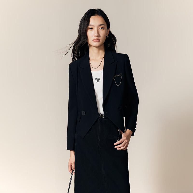 

Gejin Women s Notch Lapel Short Jacket M