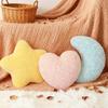 Plüsch Herz Mond und Sterne Kissen Set Für Kinderzimmer Dekoration Und Geschenkideen