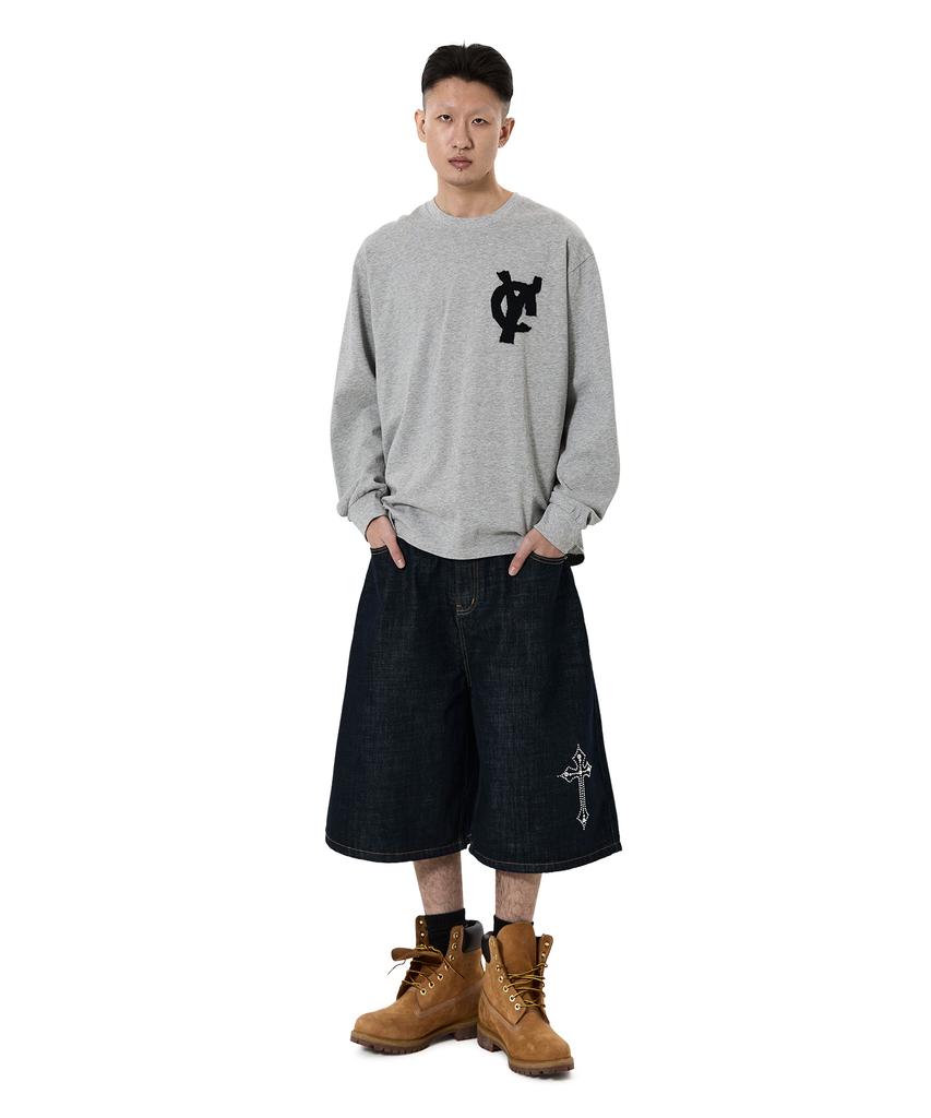 Opeunyadeu(Owai) Logo Patch L/S Tee - Melange
