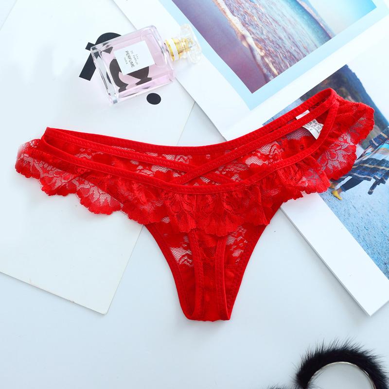 Spitze G-string Höschen Sexy frauen Unterwäsche Tanga Weibliche Intime Dessous K50