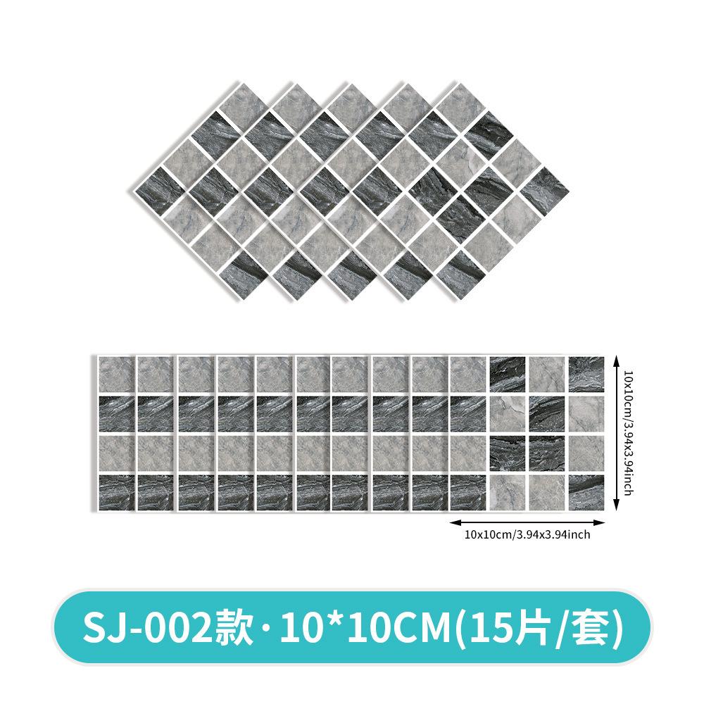 Color Crystal Mosaic Wallpaper Self-Adhesive Waterproof And Oil-Proof Kitchen Bathroom Wall Decoration The Same Wall Sticker