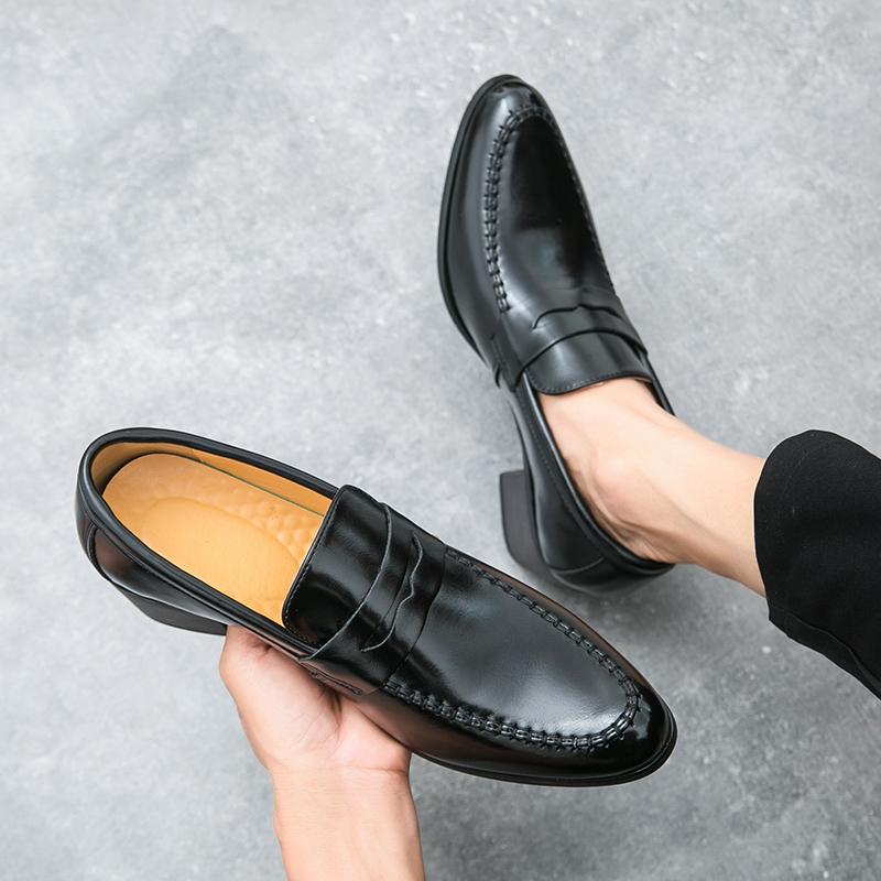Купить Трендовые мужские кожаные классические деловые туфли в ...
