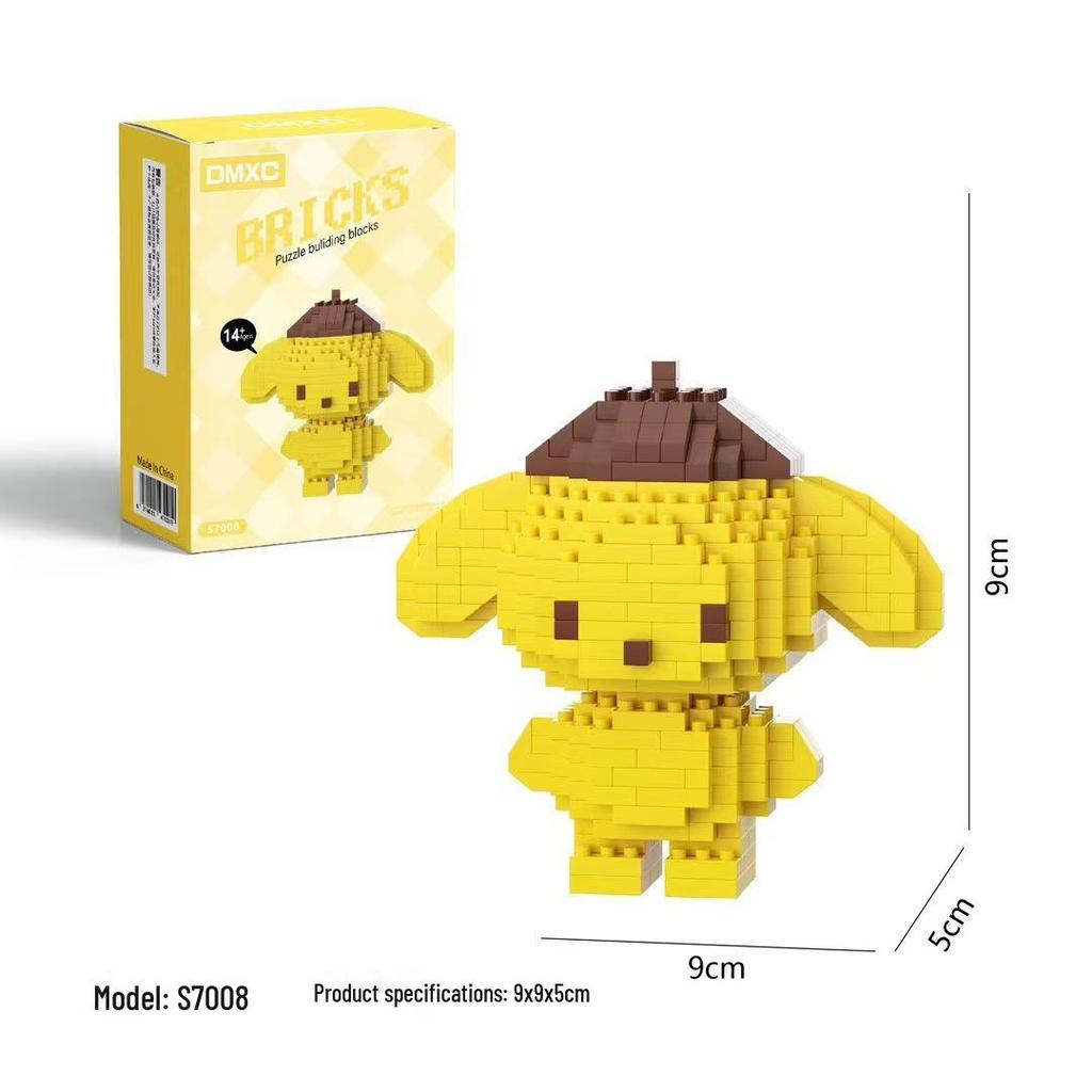 Kuromi and My Melody Compatible Building Blocks for Girls - Sanrio-Inspired Toys