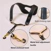 Miwayer Saxophone Neck Strap Breathable Premium Leather with Ergonomic Design:  Shoulder Support for Saxophones