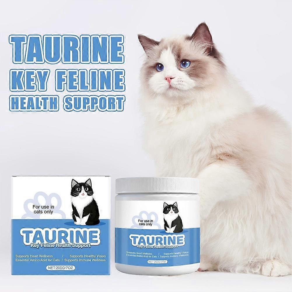 Taurine Powder for Cats Gentle Formula Supports Heart, Vision Overall Health Daily Care Supplement