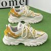 New spring and summer casual running sports mesh breathable inner heightening thick-soled dad trendy shoes